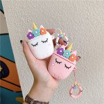 Wholesale Cute Design Cartoon Silicone Cover Skin for Airpod (1 / 2) Charging Case (Pink Unicorn)